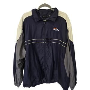 Denver Broncos Dunbrooke SI Men's Full-zip Windbreaker Jacket Lightweight Sz 2XL